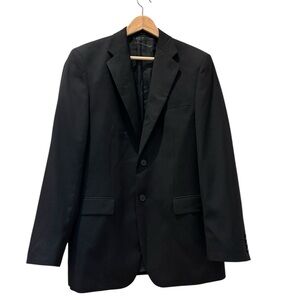 Express Men’s Blazer Black 100% Wool Two Button Suit Coat Size 40R